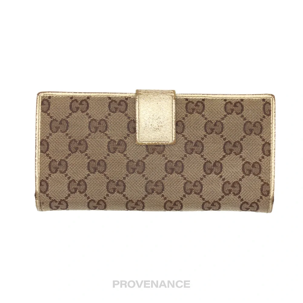 🔴 Gucci Long Wallet - GG Canvas White - Picture 2 of 7